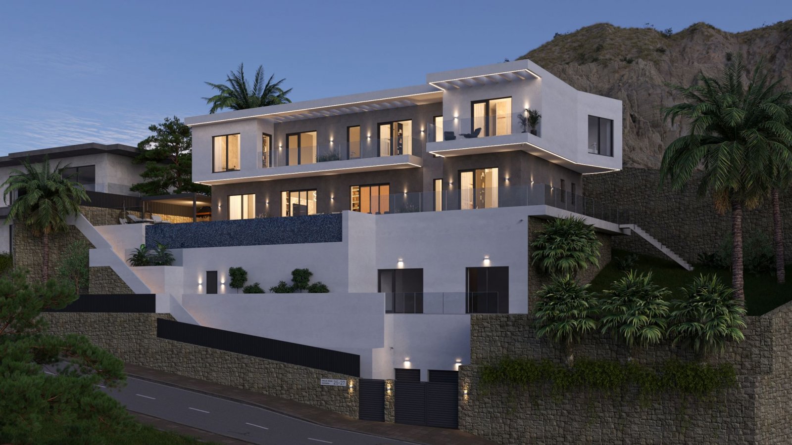 In der exklusiven Gegend von Finestrat gelegen, bietet diese Villa ein unvergleichliches Wohnerlebnis. Mit beeindruckendem Meerblick besticht diese I