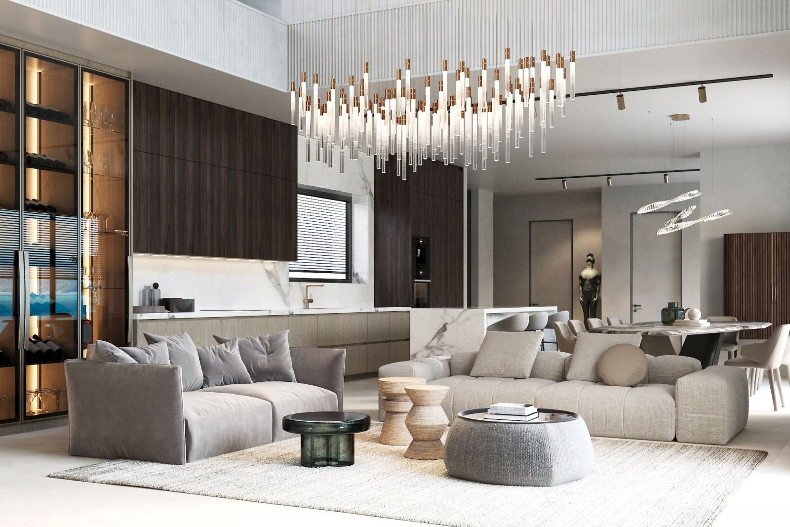 In der exklusiven Gegend von Finestrat gelegen, bietet diese Villa ein unvergleichliches Wohnerlebnis. Mit beeindruckendem Meerblick besticht diese I