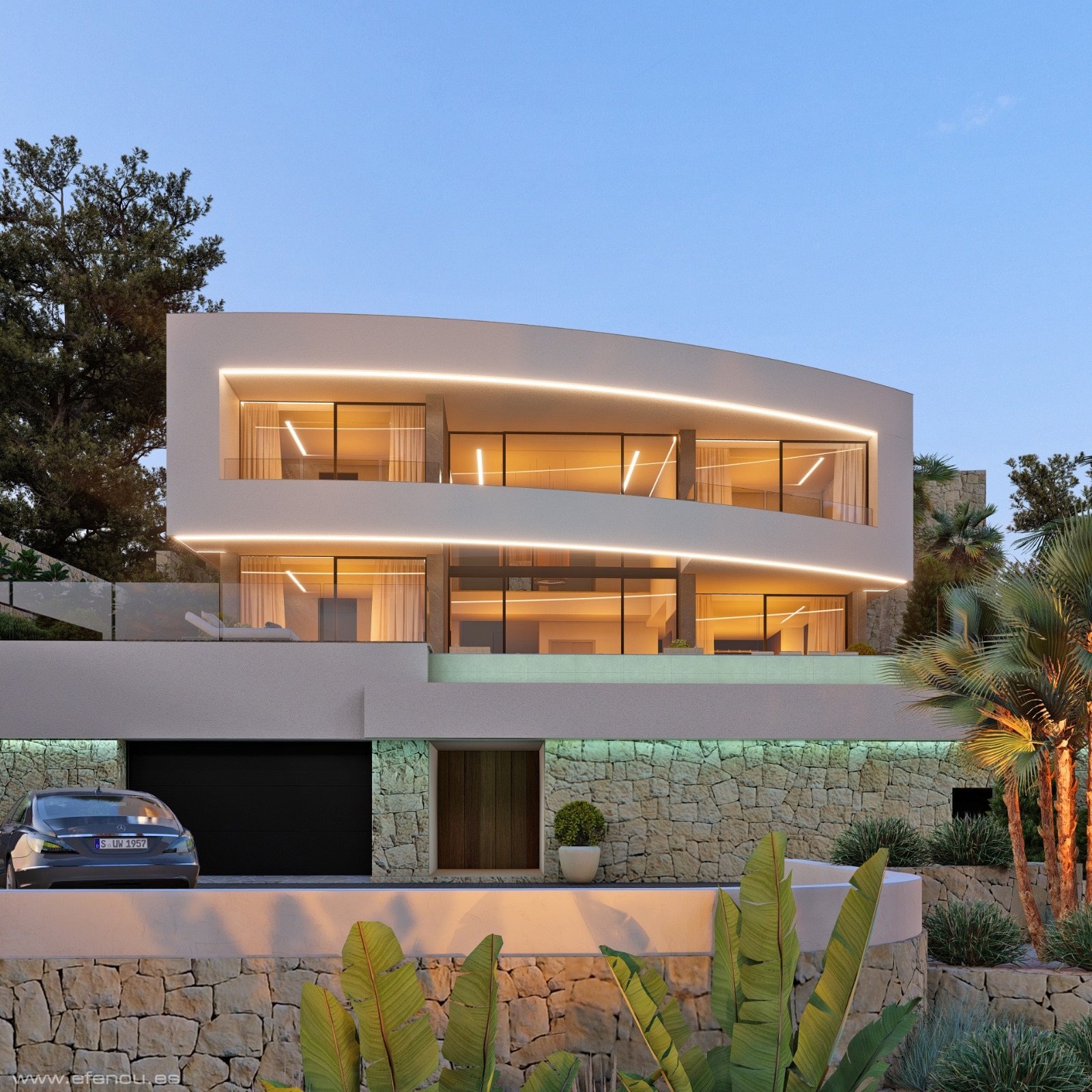 Diese Villa in der schönen Stadt Calpe bietet ein außergewöhnliches Wohnerlebnis mit Meerblick. Die Immobilie befindet sich nur 20 km vom Flughafen e