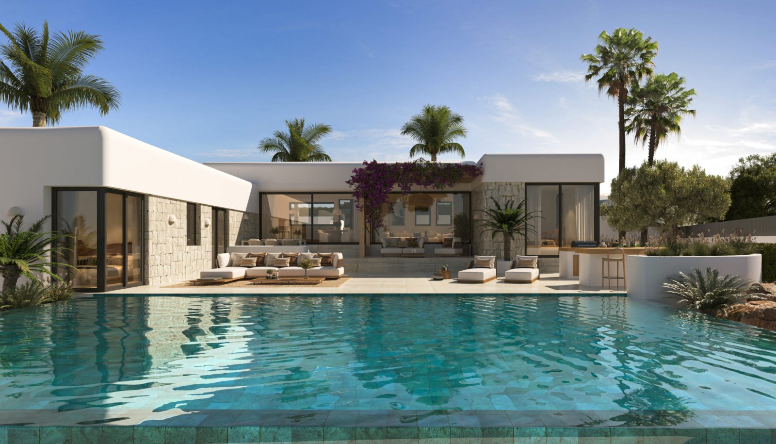 Jávea:  In der charmanten Stadt Xàbia gelegen, bietet diese exklusive Villa eine perfekte Kombination aus Komfort und Stil. Entworfen für diejenigen, die ein 