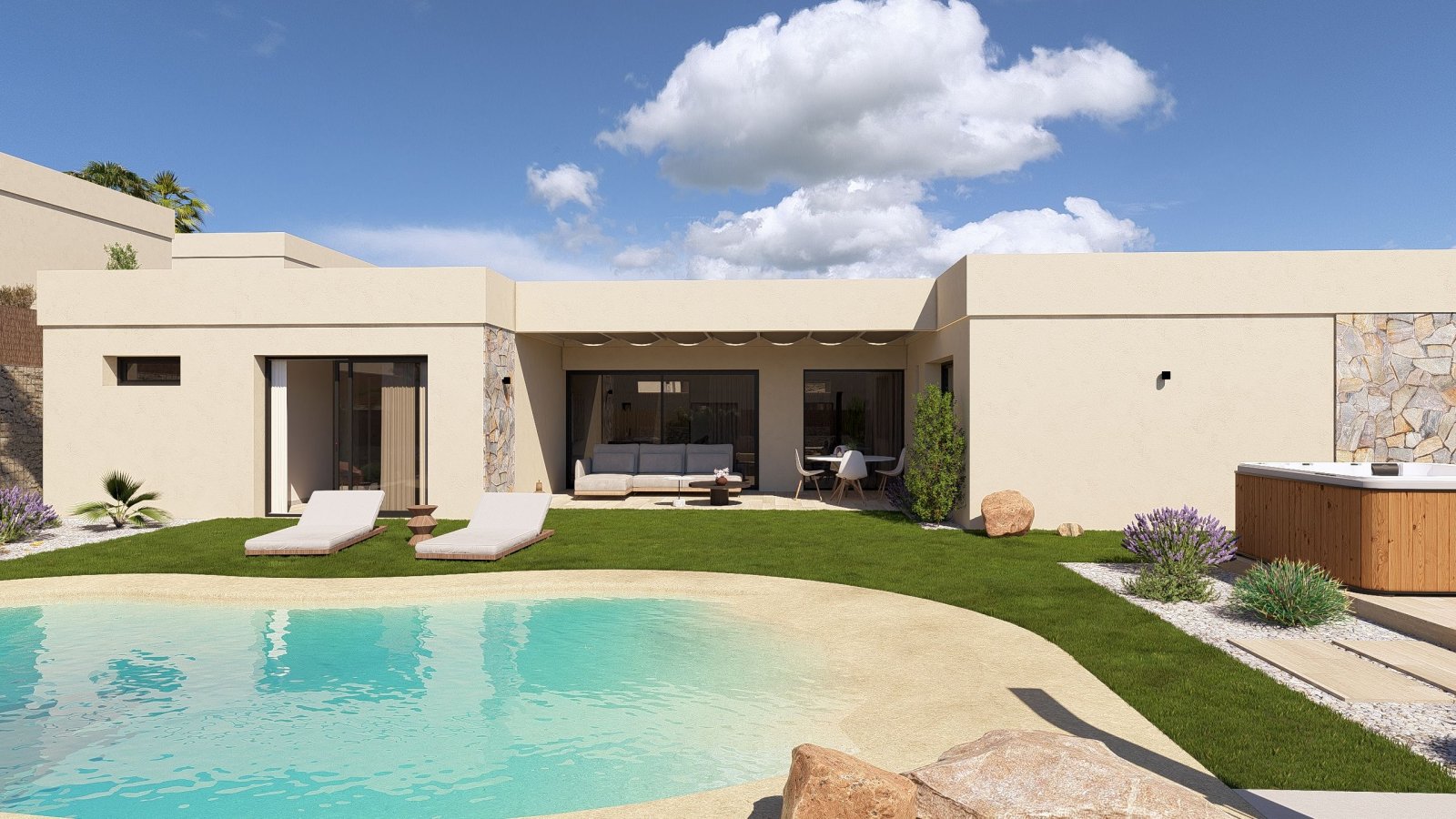 Ubicado en la encantadora región de Murcia, este exclusivo conjunto residencial ofrece una selección de 7 viviendas independientes. Cada propiedad ha