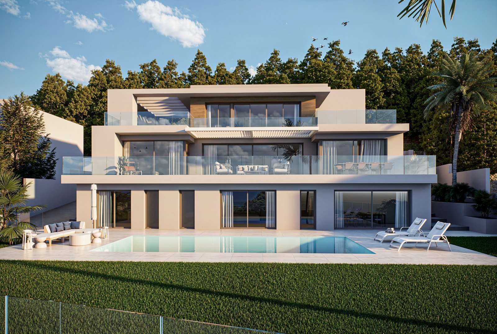  Diese Villa befindet sich in der exklusiven Gegend von Altea und bietet eine privilegierte Umgebung mit Meerblick. Die Immobilie liegt nur 3 km von d