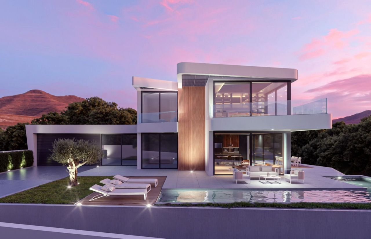 In der exklusiven Gegend von Altea gelegen, bietet diese Villa eine privilegierte Umgebung mit Meerblick. Die Immobilie befindet sich nur 5 km vom Me