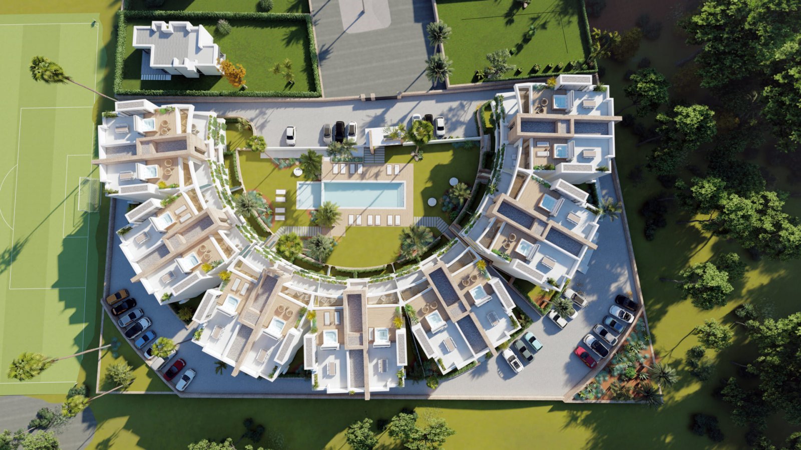  In der historischen Stadt Cartagena gelegen, bietet diese Wohnanlage eine Auswahl von 25 Wohneinheiten, darunter Apartments, Erdgeschosse und Penthäu 