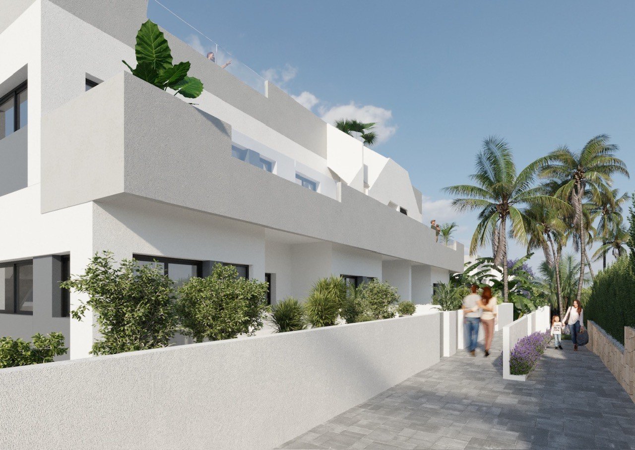 Diese exklusive Sammlung von 10 Bungalows befindet sich in der charmanten Stadt Torrevieja und bietet eine perfekte Kombination aus Komfort und Stil.