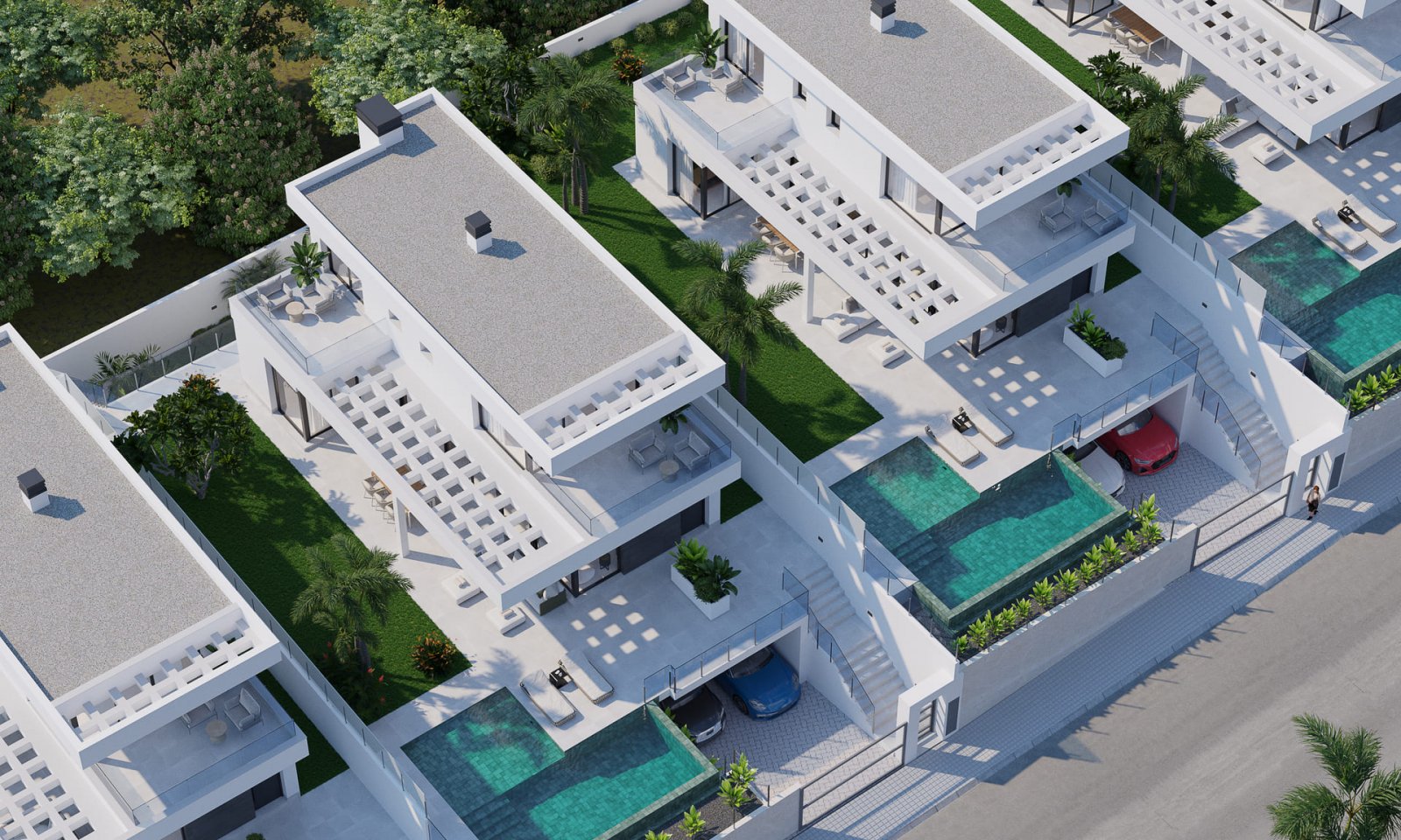 Diese exklusiven Villen befinden sich in der charmanten Stadt Finestrat und bieten ein unvergleichliches Wohnerlebnis. Mit insgesamt 12 Immobilien wu