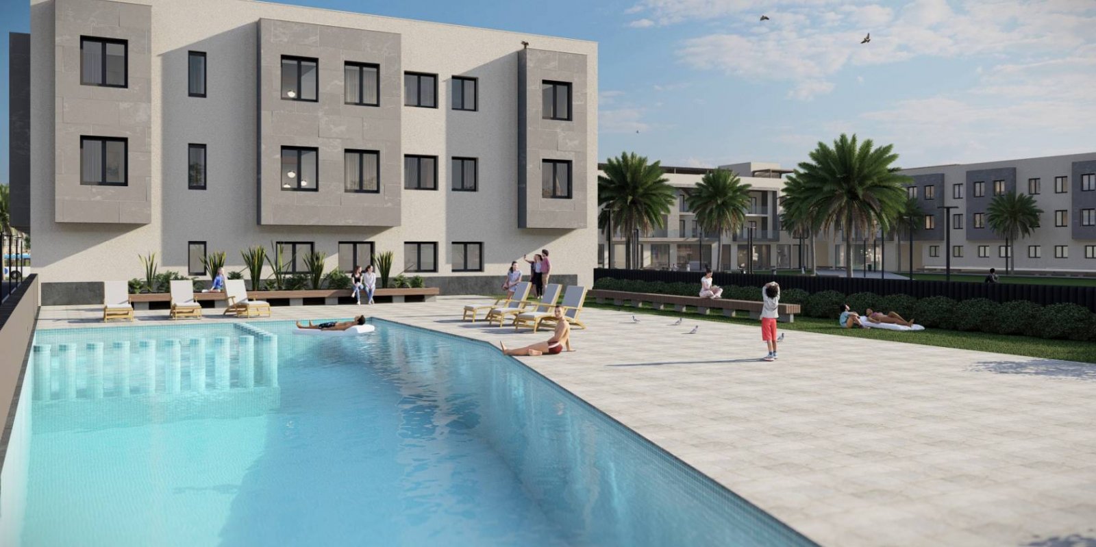 Im charmanten Ort Torre-Pacheco gelegen, bietet diese Wohnanlage eine exklusive Auswahl von 21 Immobilien, darunter Apartments und Penthäuser. Die La