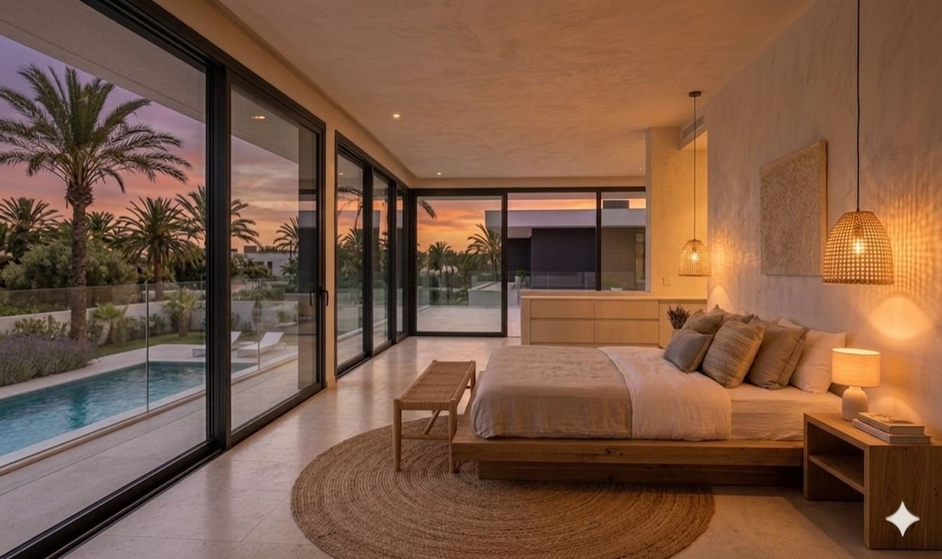 Eine seltene Gelegenheit, ein maßgeschneidertes Luxushaus in einer der begehrtesten Wohngegenden von Sitges zu bauen.Das Grundstück umfasst eine 