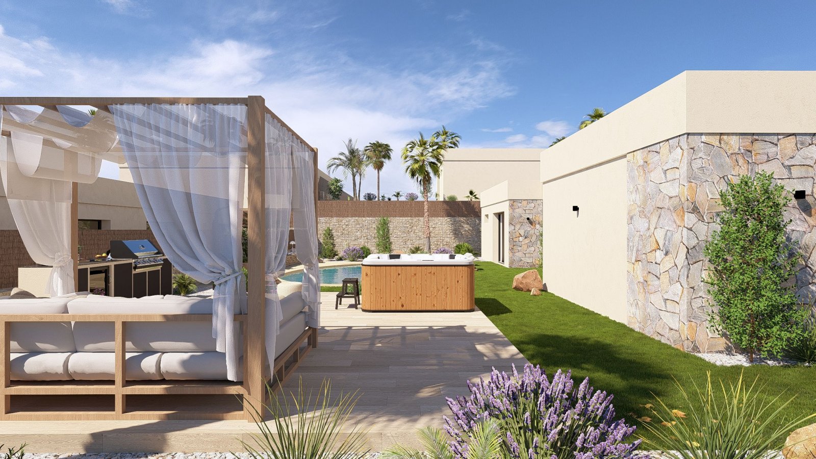  Ubicado en la encantadora región de Murcia, este exclusivo conjunto residencial ofrece una selección de 7 viviendas independientes. Cada propiedad ha