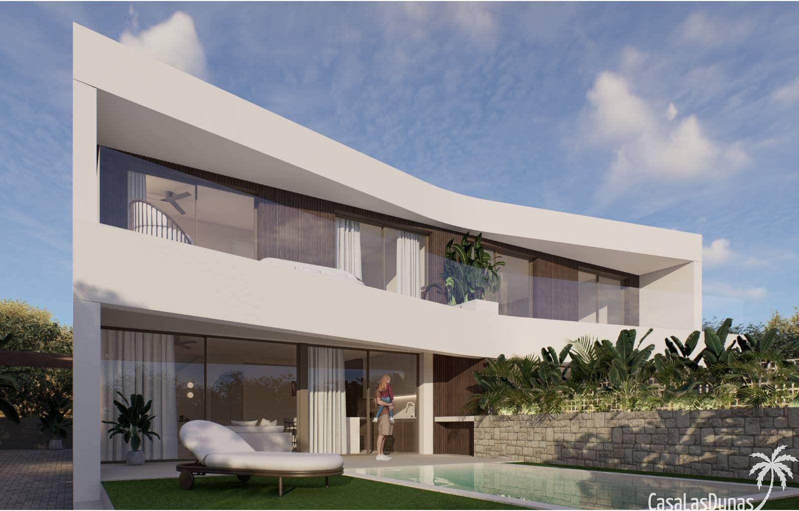 Wir bieten ein exklusives Wohnprojekt in Gran Alacant, das modernen Luxus neu definiert. Die prächtigen Villen mit 2 und 3 Schlafzimmern sind geräumi