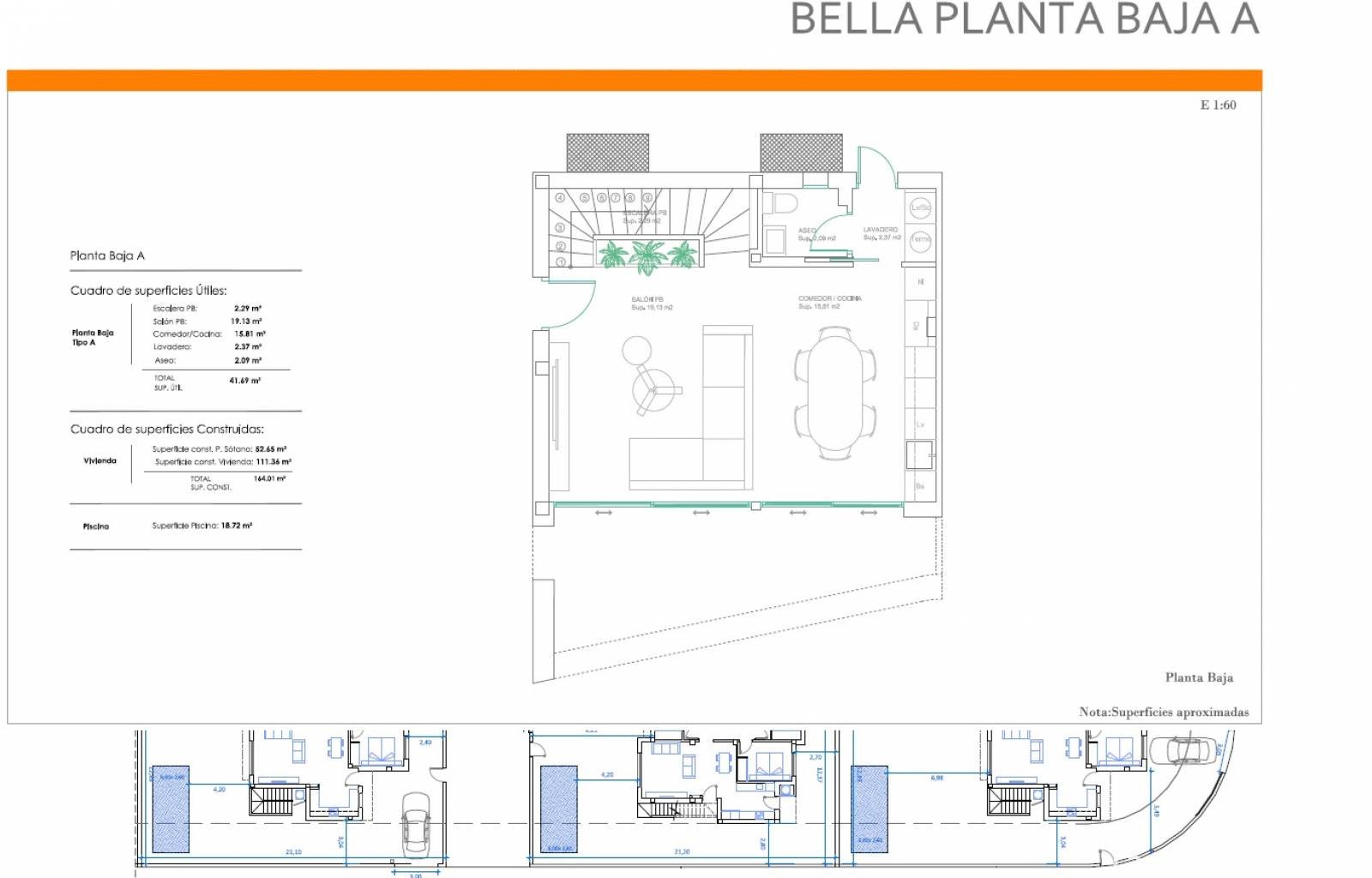 Wir bieten ein exklusives Wohnprojekt in Gran Alacant, das modernen Luxus neu definiert. Die prächtigen Villen mit 2 und 3 Schlafzimmern sind geräumi