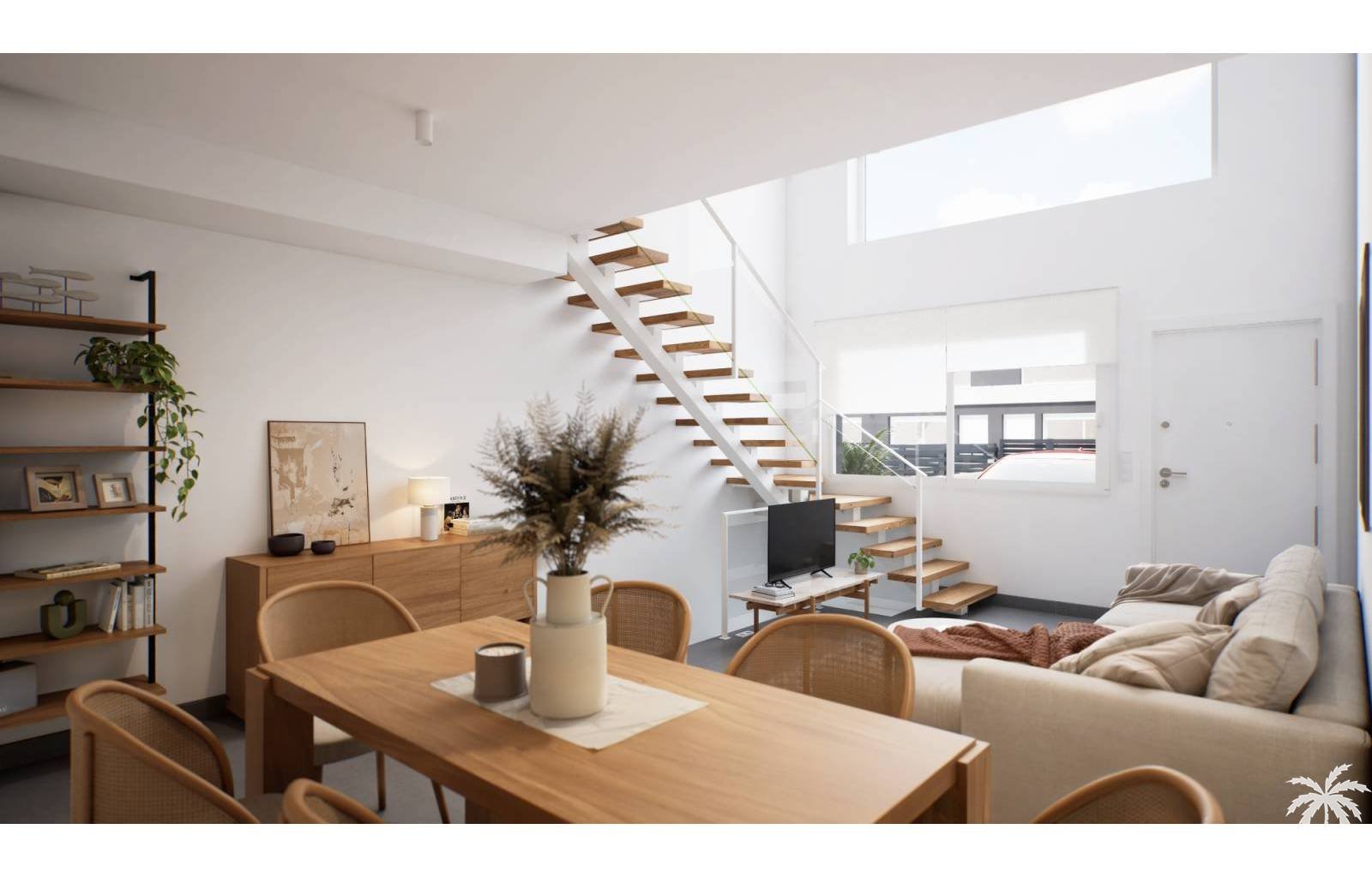 Dieses neue und moderne Wohnprojekt mit Reihenhäusern befindet sich in Gran Alacant , nur wenige Minuten von den schönsten Stränden der Costa Blanca