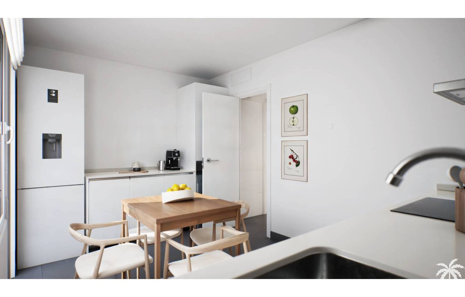 Dieses neue und moderne Wohnprojekt mit Reihenhäusern befindet sich in Gran Alacant , nur wenige Minuten von den schönsten Stränden der Costa Blanca