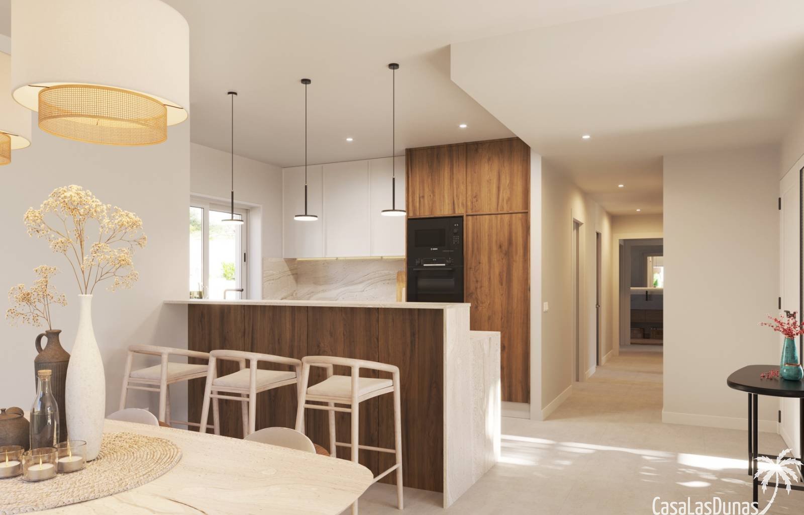 In Ciudad Quesada bieden wij deze moderne villa aan met 3 slaapkamers, 2 badkamers en een privézwembad. De woning beschikt over 117 m² bebouwde opper
