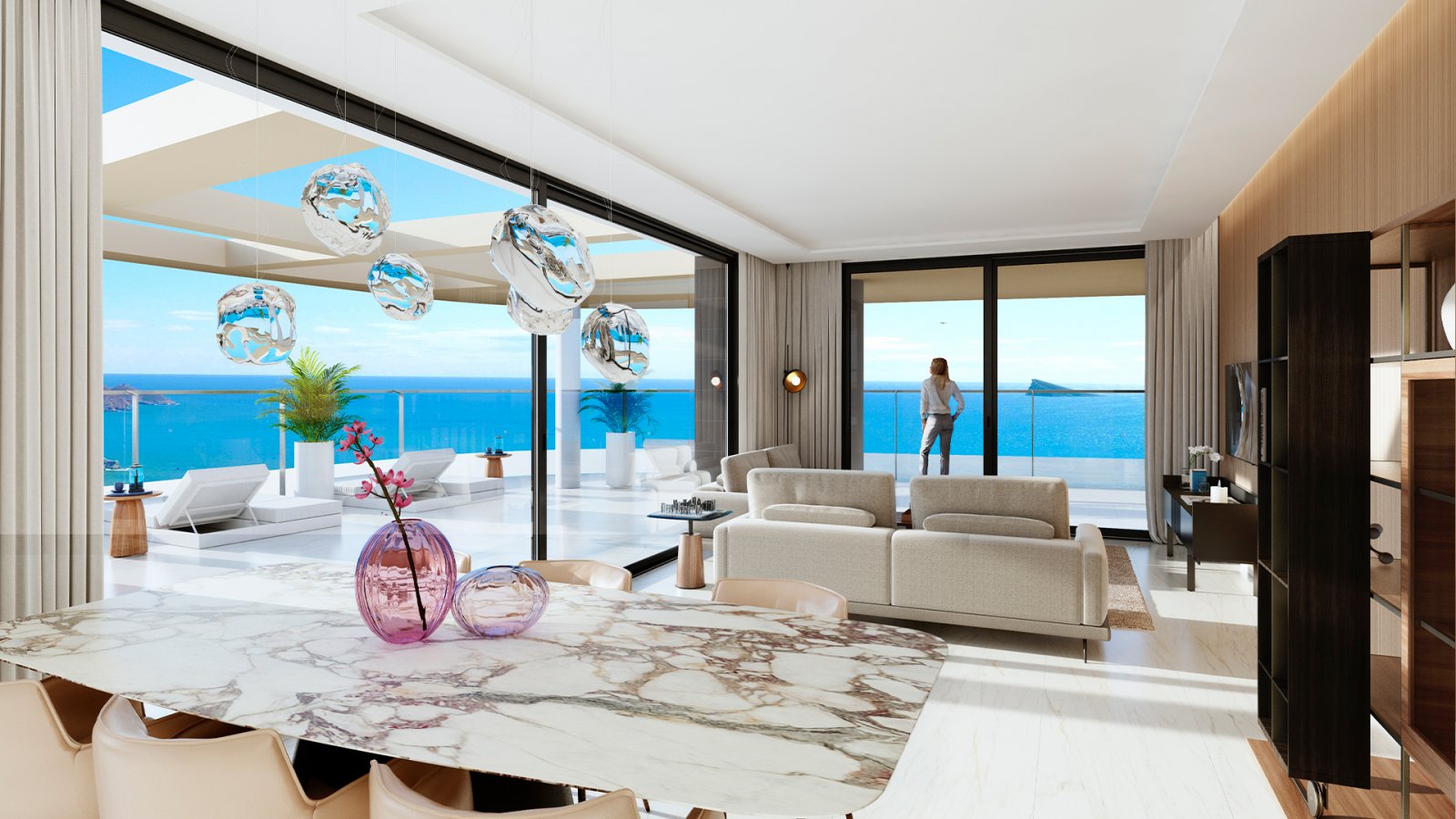 In der lebhaften Stadt Benidorm gelegen, bietet dieser Wohnkomplex eine Auswahl von 168 Immobilien, darunter Apartments und Penthäuser. Entworfen für