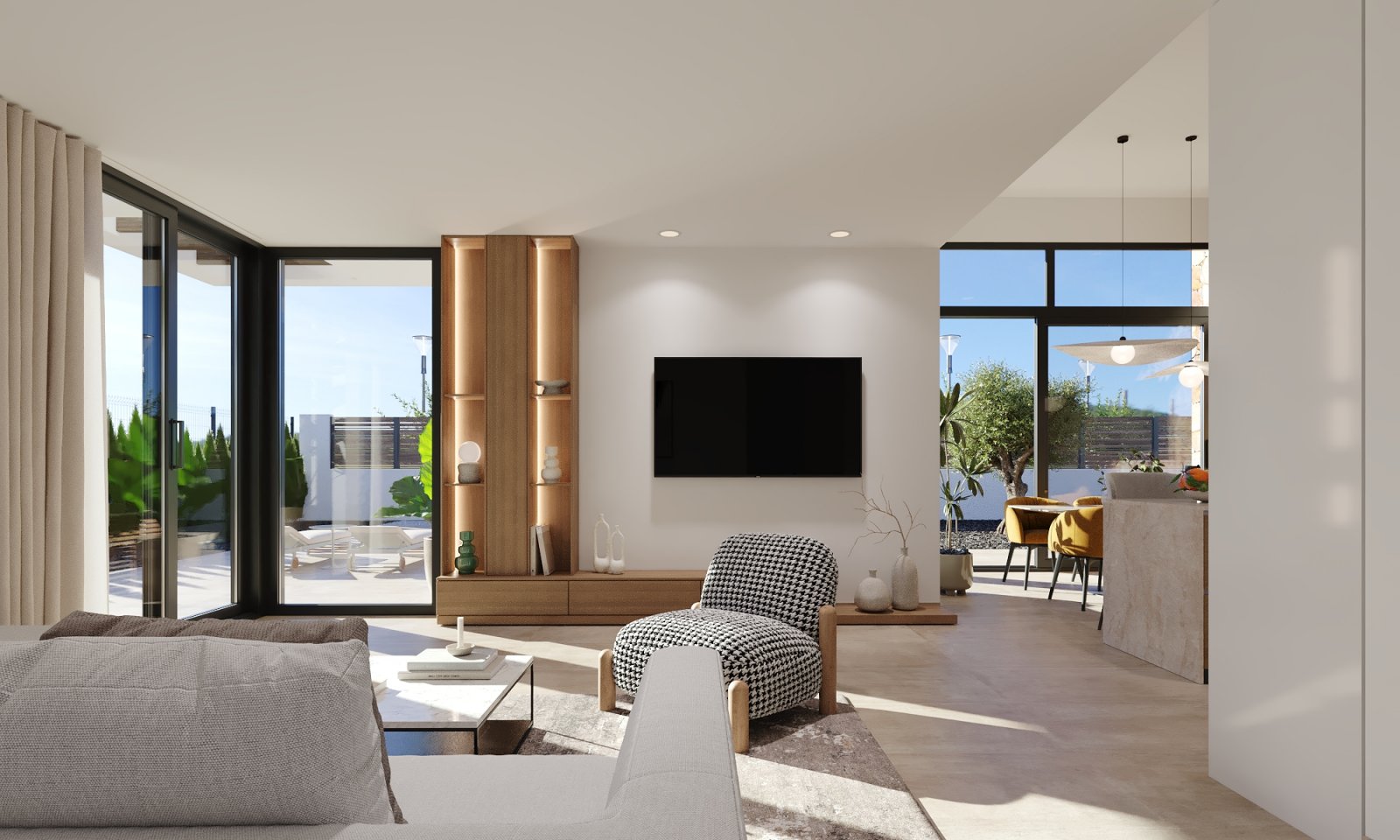 In der prestigeträchtigen Umgebung von Hacienda del Alamo Golf gelegen, bietet diese exklusive Kollektion von 38 freistehenden Häusern einen einzigar