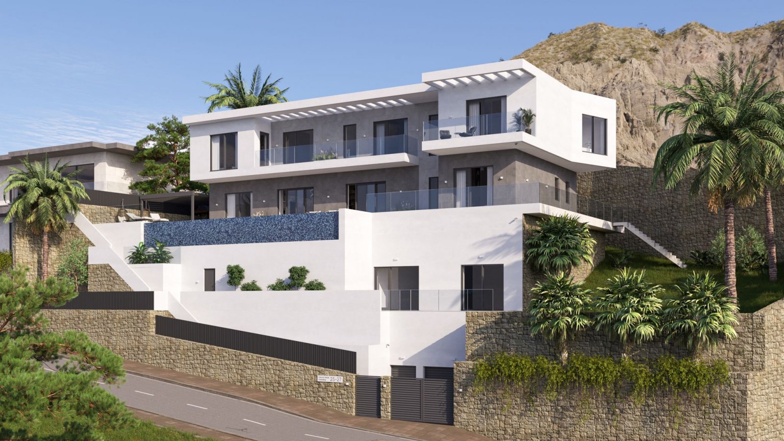 In der exklusiven Gegend von Finestrat gelegen, bietet diese Villa ein unvergleichliches Wohnerlebnis. Mit beeindruckendem Meerblick besticht diese I