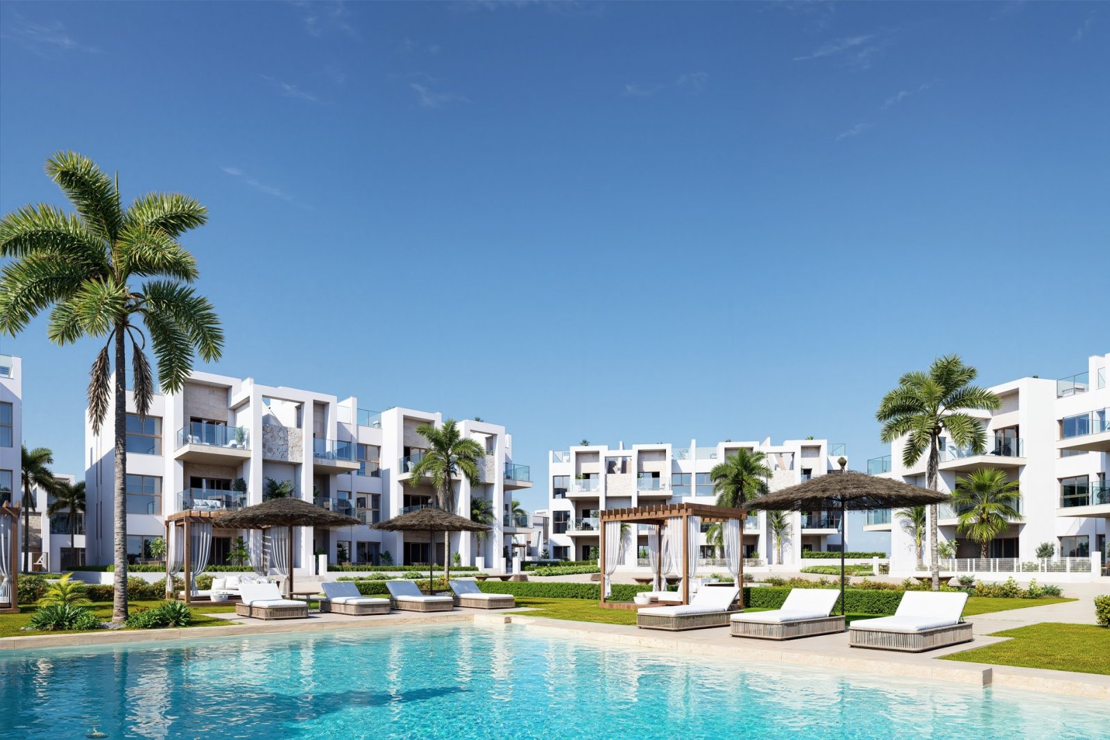 In der charmanten Stadt Los Alcázares gelegen, bietet diese exklusive Wohnanlage eine Auswahl von 32 Wohneinheiten, darunter Apartments, Erdgeschosse