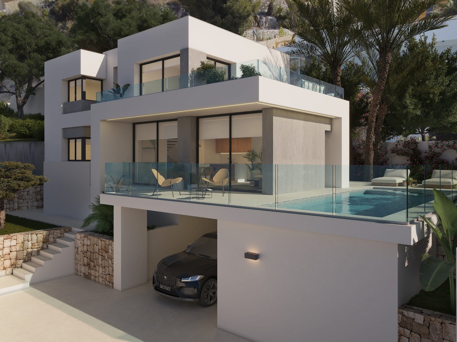 In der prestigeträchtigen Gegend von Cumbre del Sol gelegen, bietet diese Villa ein einzigartiges Wohnerlebnis. Mit Meerblick befindet sich die Immob