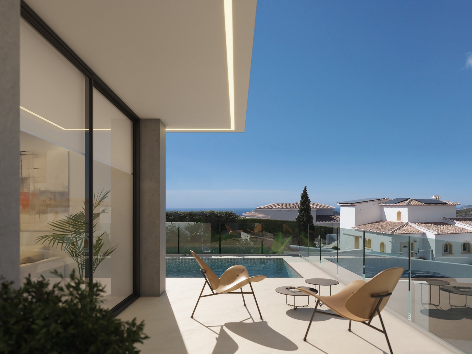 In der prestigeträchtigen Gegend von Cumbre del Sol gelegen, bietet diese Villa ein einzigartiges Wohnerlebnis. Mit Meerblick befindet sich die Immob