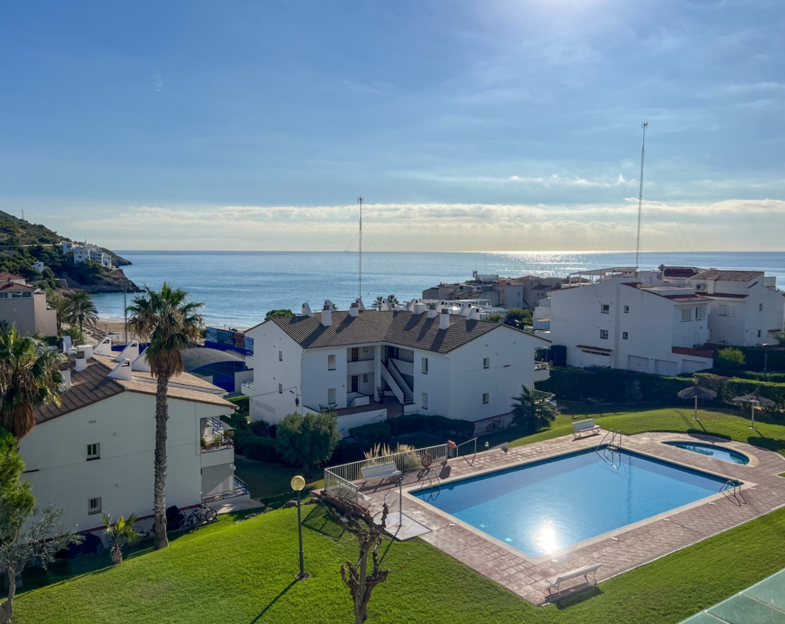 Wohnung direkt am Aiguadolç Strand, mit 3 Schlafzimmern und 2 Badezimmern. Jeder, der zum ersten Mal hereinkommt, ist sprachlos über die atemberau
