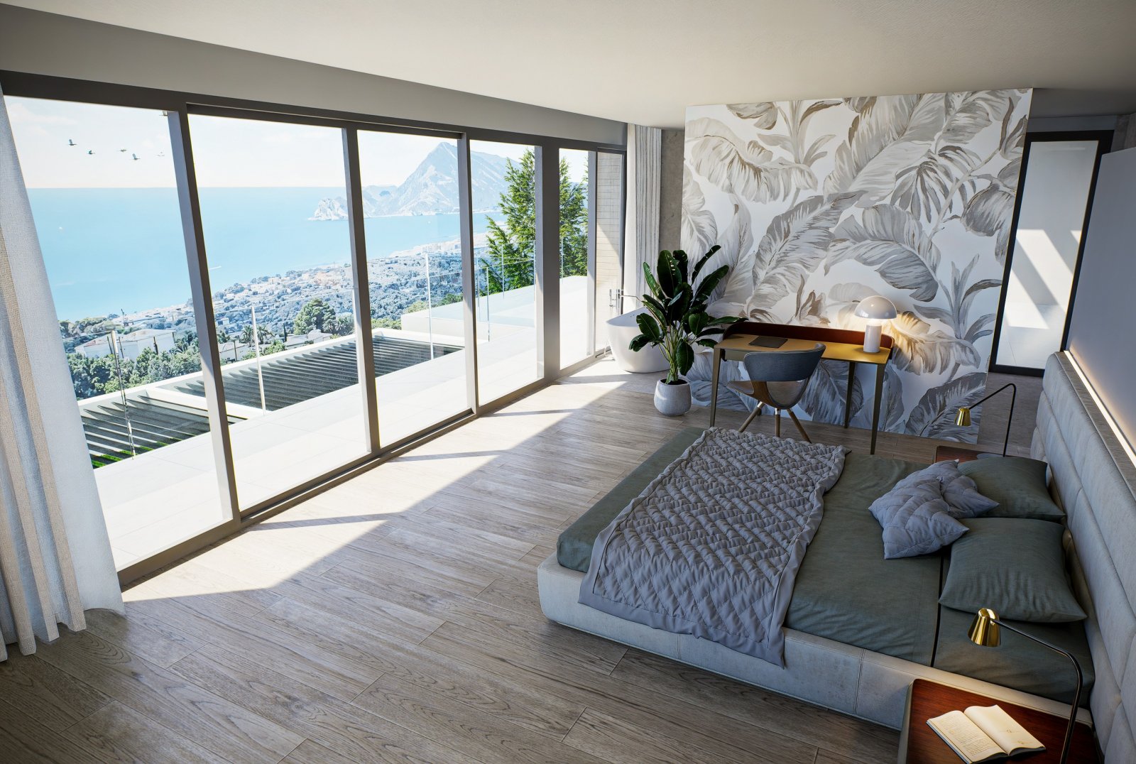 Diese Villa befindet sich in der exklusiven Gegend von Altea und bietet eine privilegierte Umgebung mit Meerblick. Die Immobilie liegt nur 3 km von d