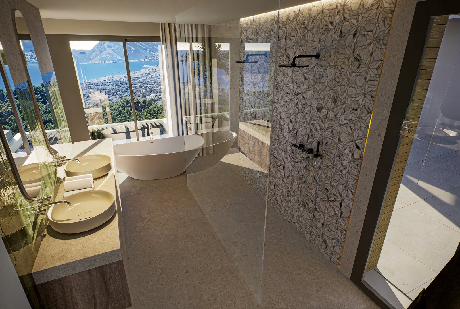 Diese Villa befindet sich in der exklusiven Gegend von Altea und bietet eine privilegierte Umgebung mit Meerblick. Die Immobilie liegt nur 3 km von d