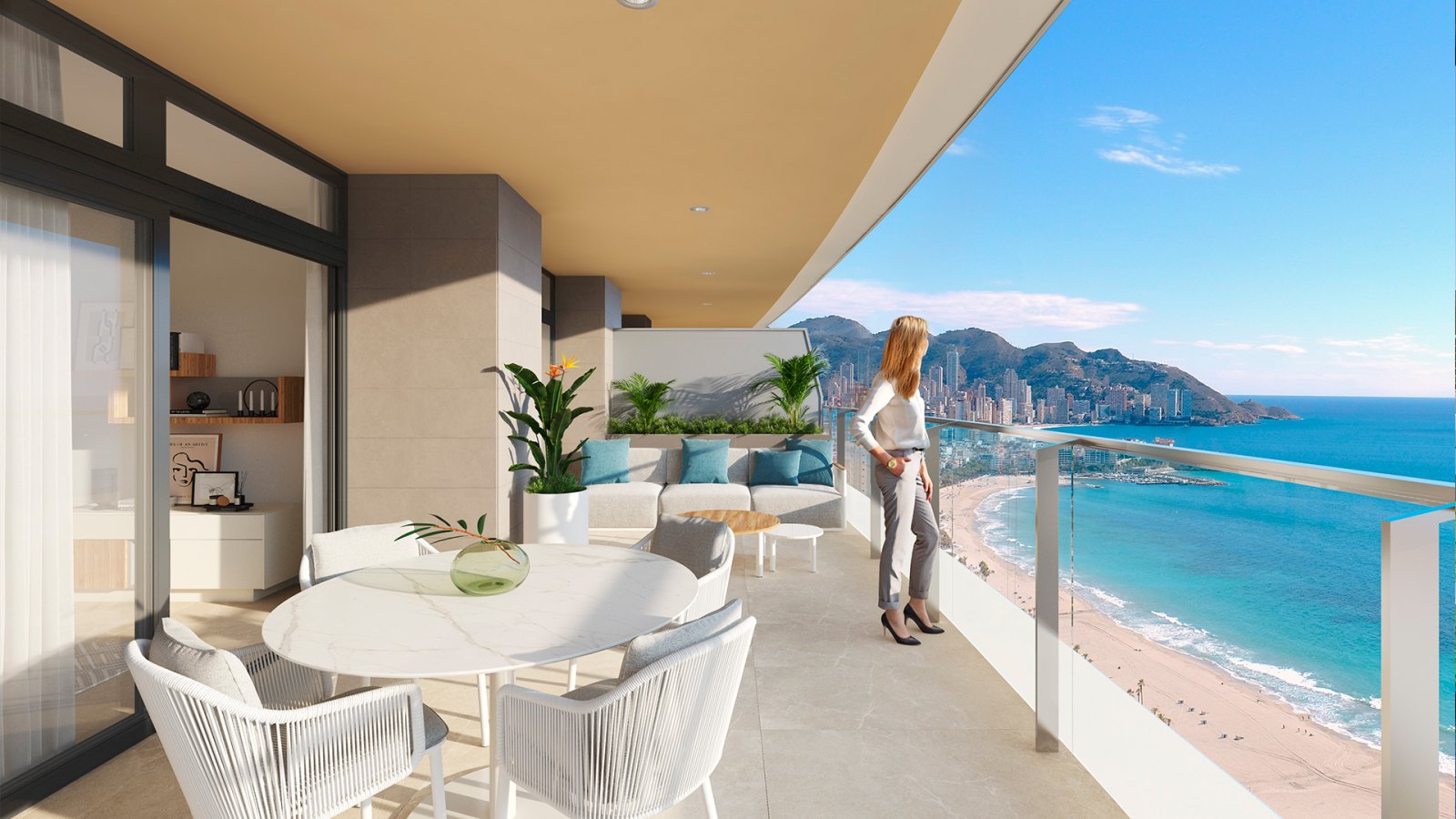 In der lebhaften Stadt Benidorm gelegen, bietet dieser Wohnkomplex eine Auswahl von 168 Immobilien, darunter Apartments und Penthäuser. Entworfen für
