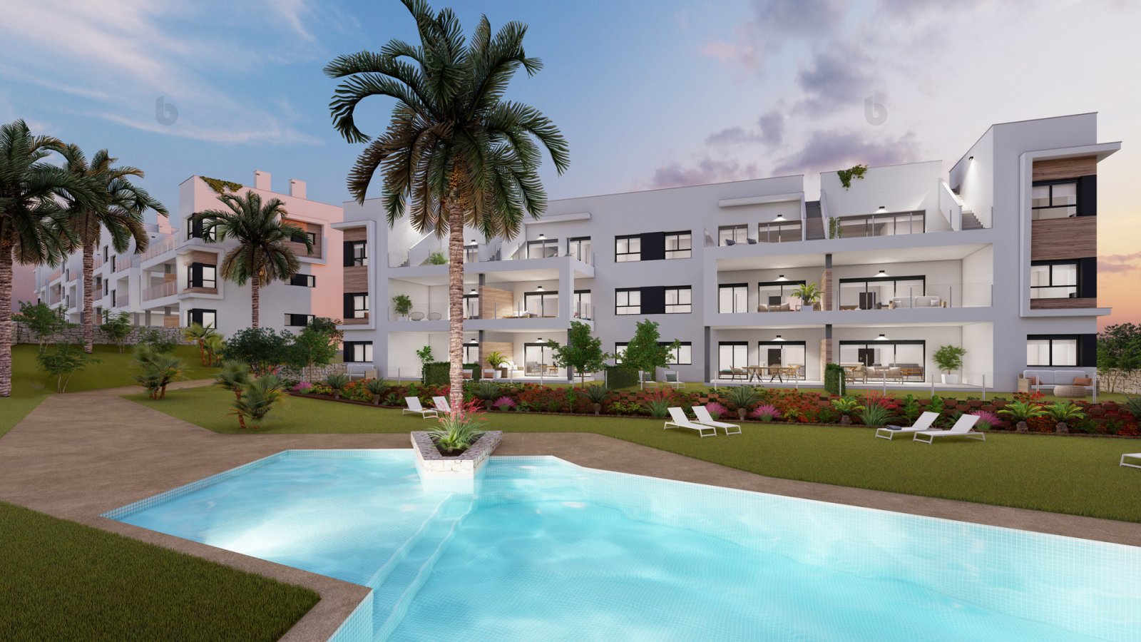  Diese Wohnanlage befindet sich in der charmanten Umgebung von Pinar de Campoverde und bietet eine Auswahl von 20 Immobilien, darunter Apartments, Erd