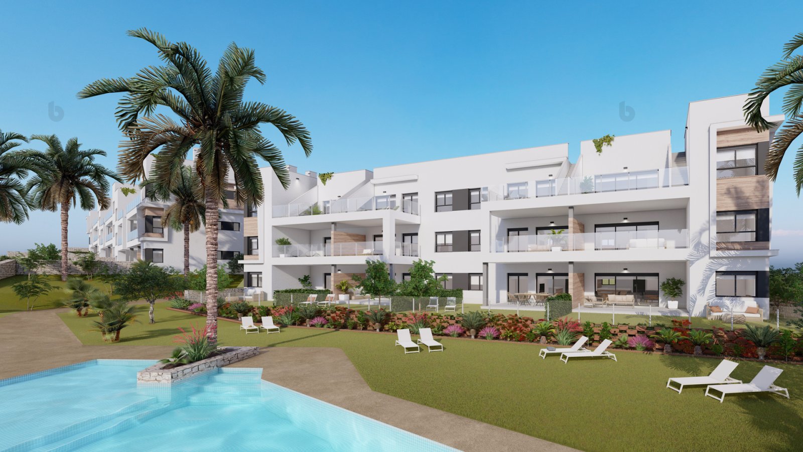  Diese Wohnanlage befindet sich in der charmanten Umgebung von Pinar de Campoverde und bietet eine Auswahl von 20 Immobilien, darunter Apartments, Erd