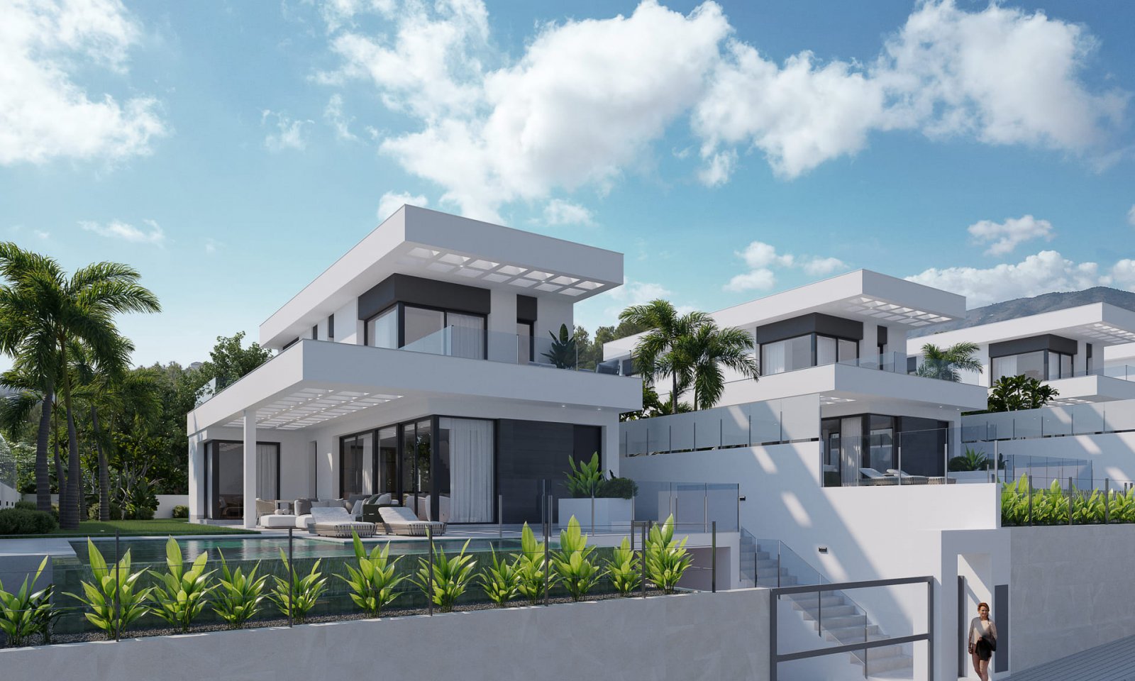Diese exklusiven Villen befinden sich in der charmanten Stadt Finestrat und bieten ein unvergleichliches Wohnerlebnis. Mit insgesamt 12 Immobilien wu