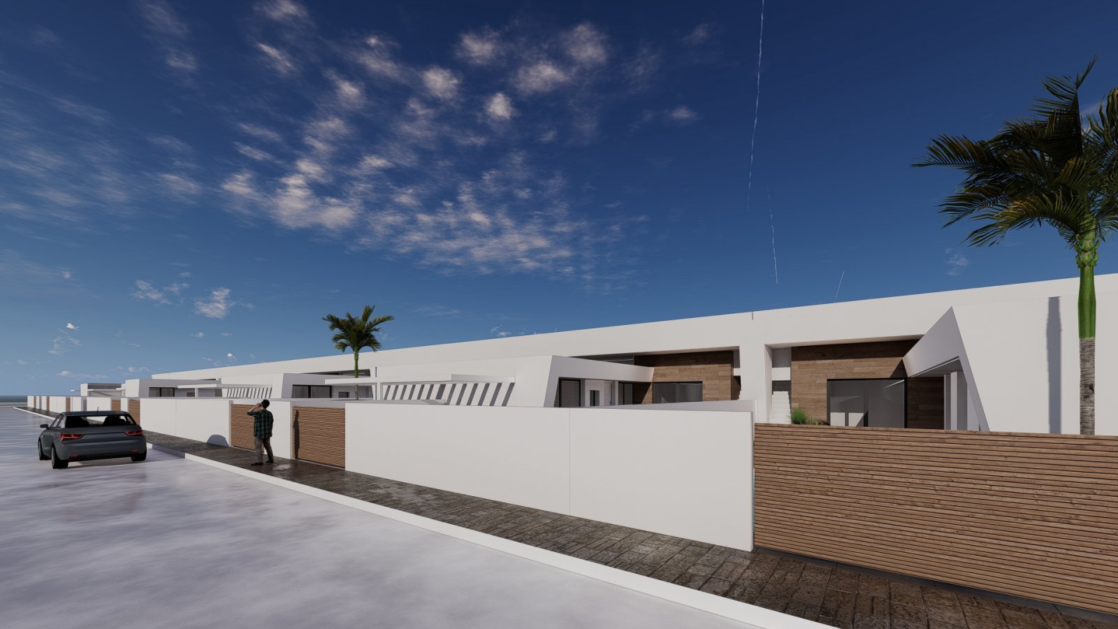 In der charmanten Stadt Roldán gelegen, bietet diese Wohnanlage 36 unabhängige Häuser, die durch ihr modernes und funktionales Design hervorstechen.