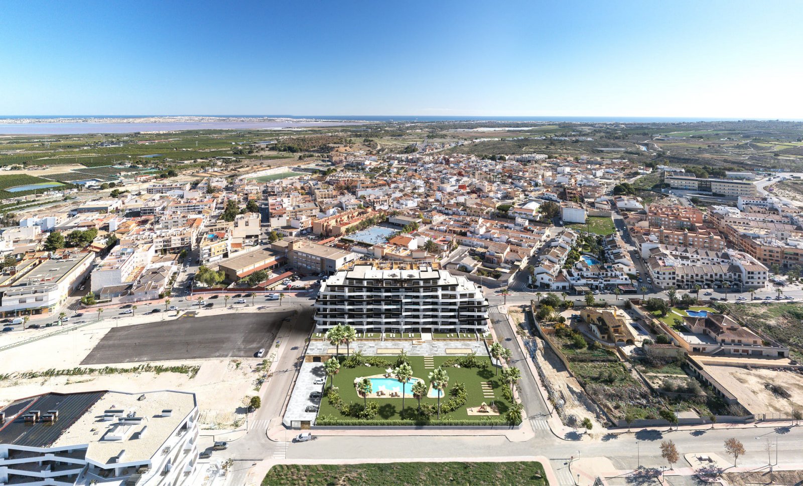 In der charmanten Stadt San Miguel de Salinas gelegen, befindet sich
diese moderne Erdgeschosswohnung in einer exklusiven Anlage mit 111 &