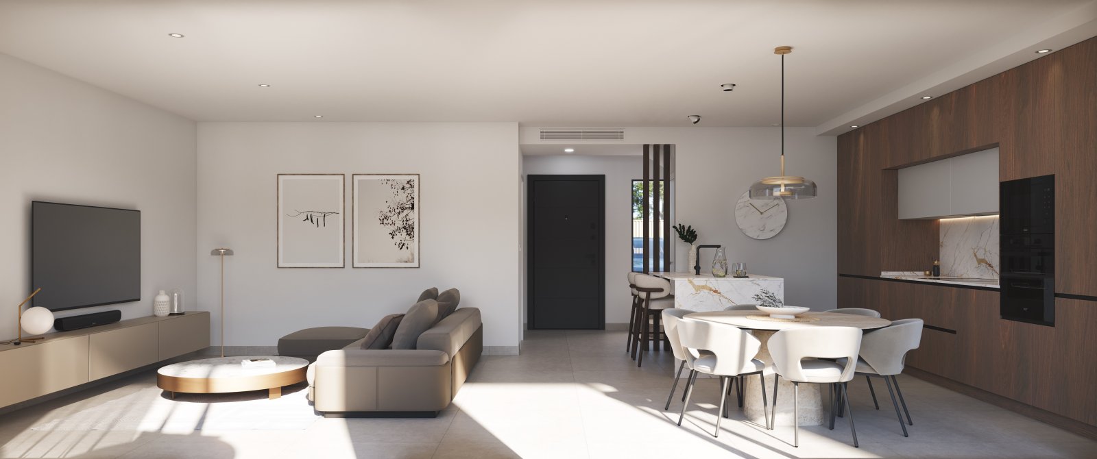 In der charmanten Stadt San Javier gelegen, bietet diese exklusive Sammlung freistehender Chalets eine bevorzugte Umgebung mit Meerblick. Mit nur dre