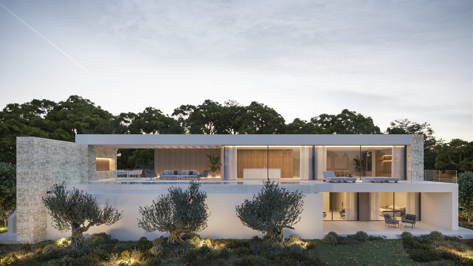 In der charmanten Stadt Teulada gelegen, bietet diese exklusive Villa eine privilegierte Umgebung für diejenigen, die ein Traumhaus suchen. Nur 0,9 k