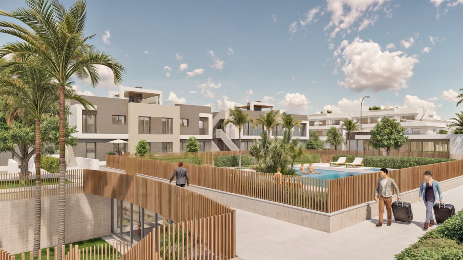Im charmanten Ort Pilar de la Horadada gelegen, bietet dieses exklusive Bungalow-Ensemble ein einzigartiges Wohnerlebnis. Mit nur sieben verfügbaren