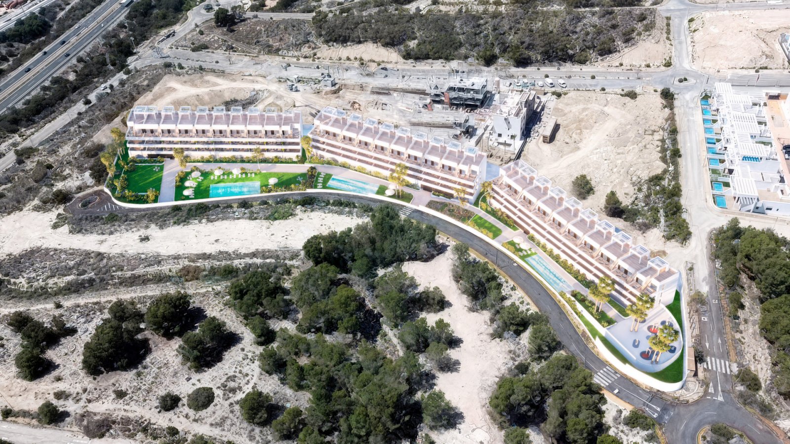 In der charmanten Stadt Finestrat gelegen, bietet diese Wohnanlage eine Auswahl von 73 Wohnungen, darunter Apartments und Penthäuser. Entworfen für d