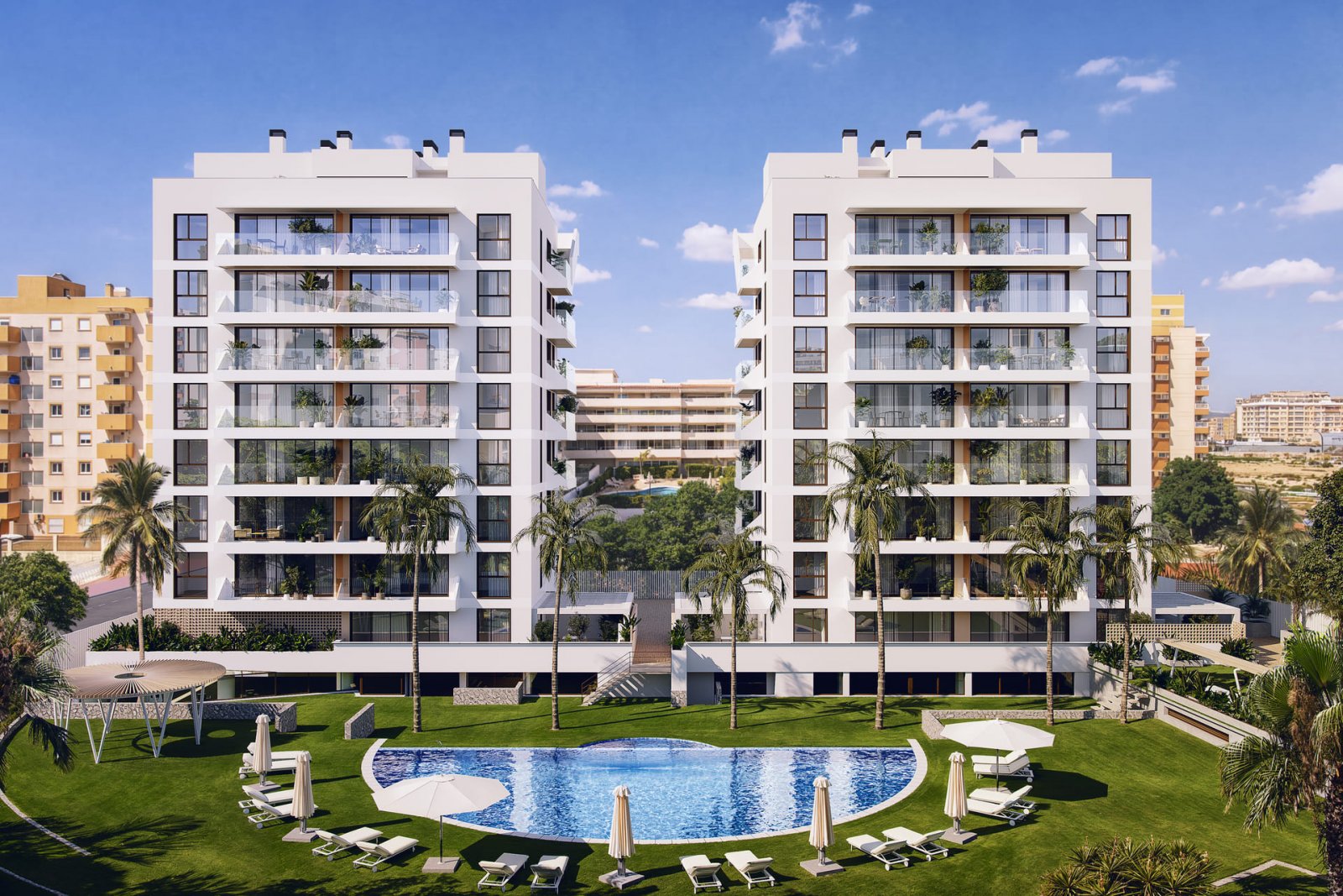 In der charmanten Stadt Guardamar del Segura gelegen, bietet diese Wohnanlage eine Vielzahl von Wohnmöglichkeiten, darunter Apartments, Erdgeschosse