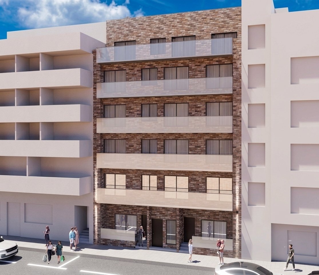In der charmanten Stadt Torrevieja gelegen, bietet diese exklusive Wohnanlage eine Auswahl von 12 Wohnungen, darunter Apartments, Erdgeschosse und Pe