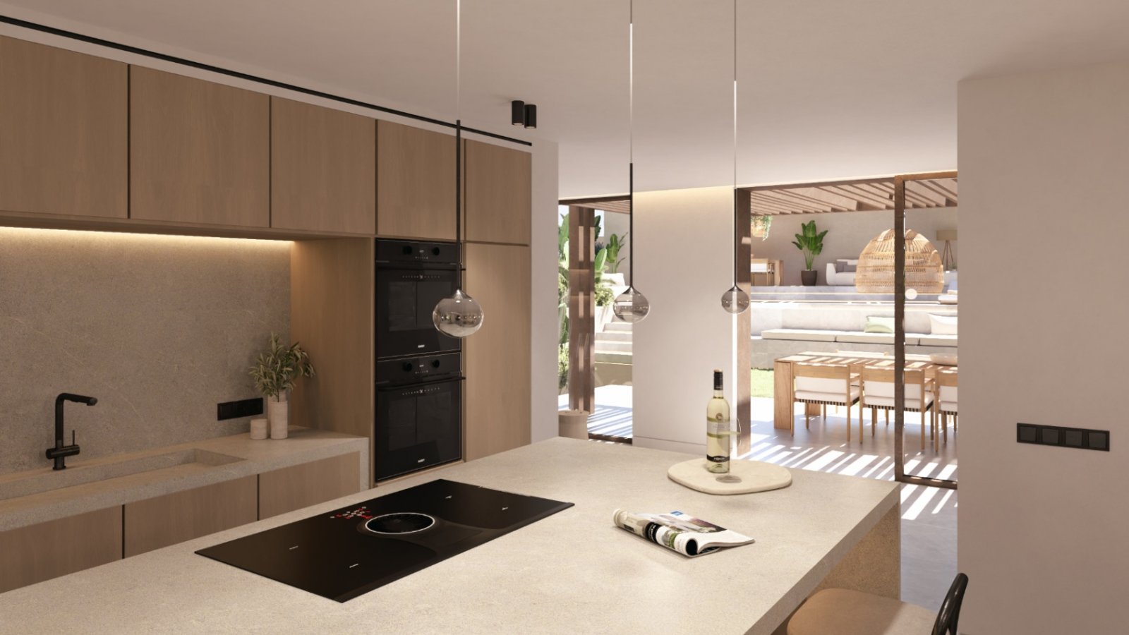 Diese atemberaubende Villa mit 430 m² befindet sich in einer erstklassigen Lage in Santa Ponça auf einem großzügigen 1.510 m² großen Grundstück und w