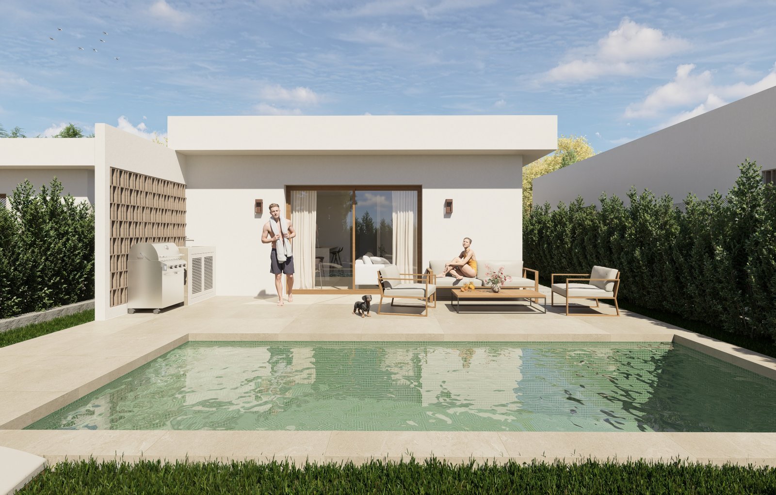  Im charmanten Ort Los Montesinos gelegen, besteht dieses exklusive Wohnangebot aus zwei unabhängigen Häusern. Diese Immobilien sind so konzipiert, da