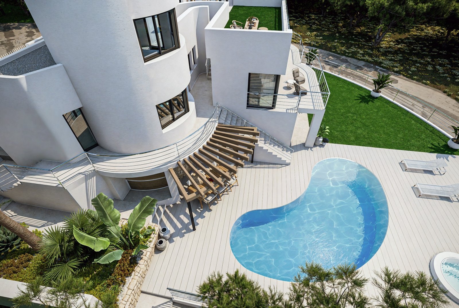 In der exklusiven Gegend von Altea gelegen, bietet diese Villa eine privilegierte Umgebung mit Meerblick, ideal für diejenigen, die ein Zuhause an ei