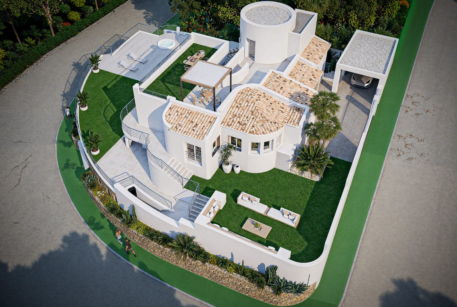 In der exklusiven Gegend von Altea gelegen, bietet diese Villa eine privilegierte Umgebung mit Meerblick, ideal für diejenigen, die ein Zuhause an ei