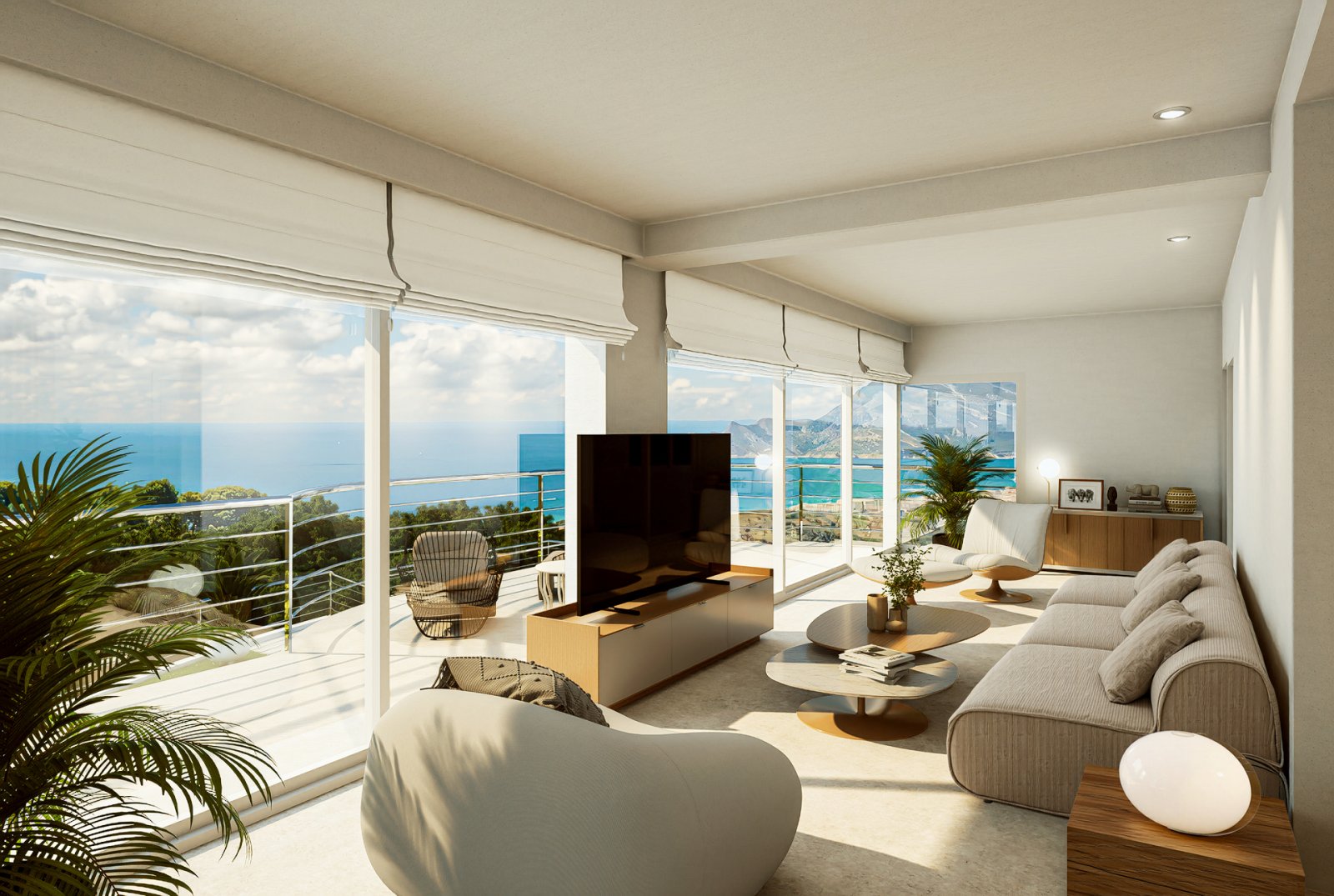 In der exklusiven Gegend von Altea gelegen, bietet diese Villa eine privilegierte Umgebung mit Meerblick, ideal für diejenigen, die ein Zuhause an ei