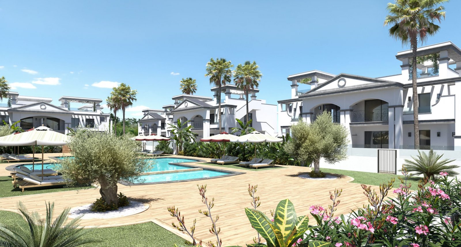 In der charmanten Stadt Ciudad Quesada gelegen, bietet diese exklusive Sammlung von 19 Bungalows eine perfekte Kombination aus Komfort und Stil. Mit