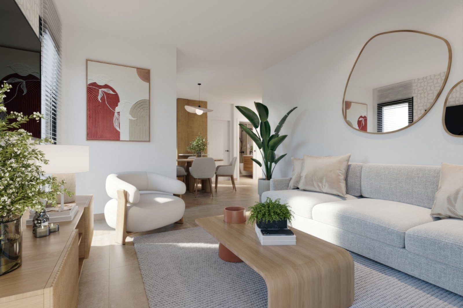 In der charmanten Ortschaft Santa Rosalía gelegen, bietet diese Wohnanlage eine exklusive Auswahl von 13 Immobilien, darunter Wohnungen und Erdgescho