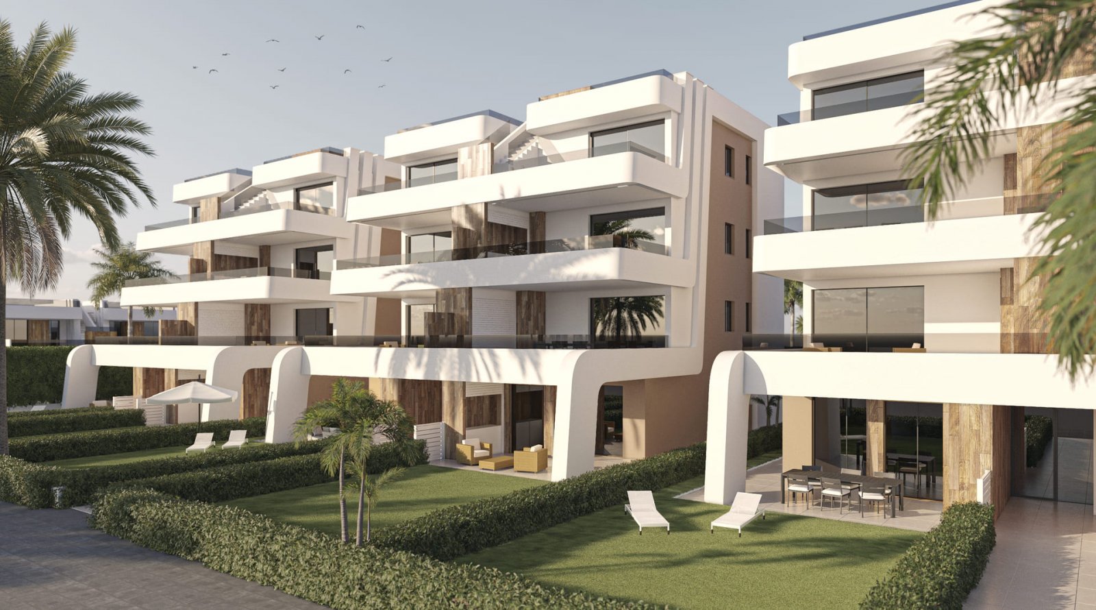 Im prestigeträchtigen Condado de Alhama gelegen, bietet diese Wohnanlage eine exklusive Auswahl von 21 Immobilien, darunter Apartments, Erdgeschosse