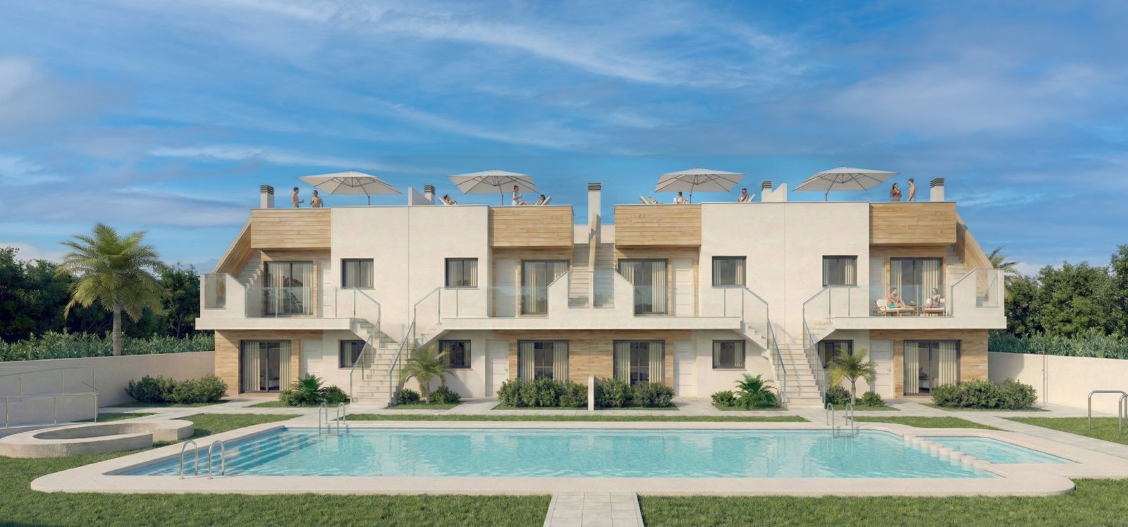 In der charmanten Stadt San Javier gelegen, bietet diese exklusive Kollektion von 16 Bungalows die perfekte Kombination aus Komfort und Stil. Entworf In der charmanten Stadt San Javier gelegen, bietet diese exklusive Kollektion von 16 Bungalows die perfekte Kombination aus Komfort und Stil. Entworf