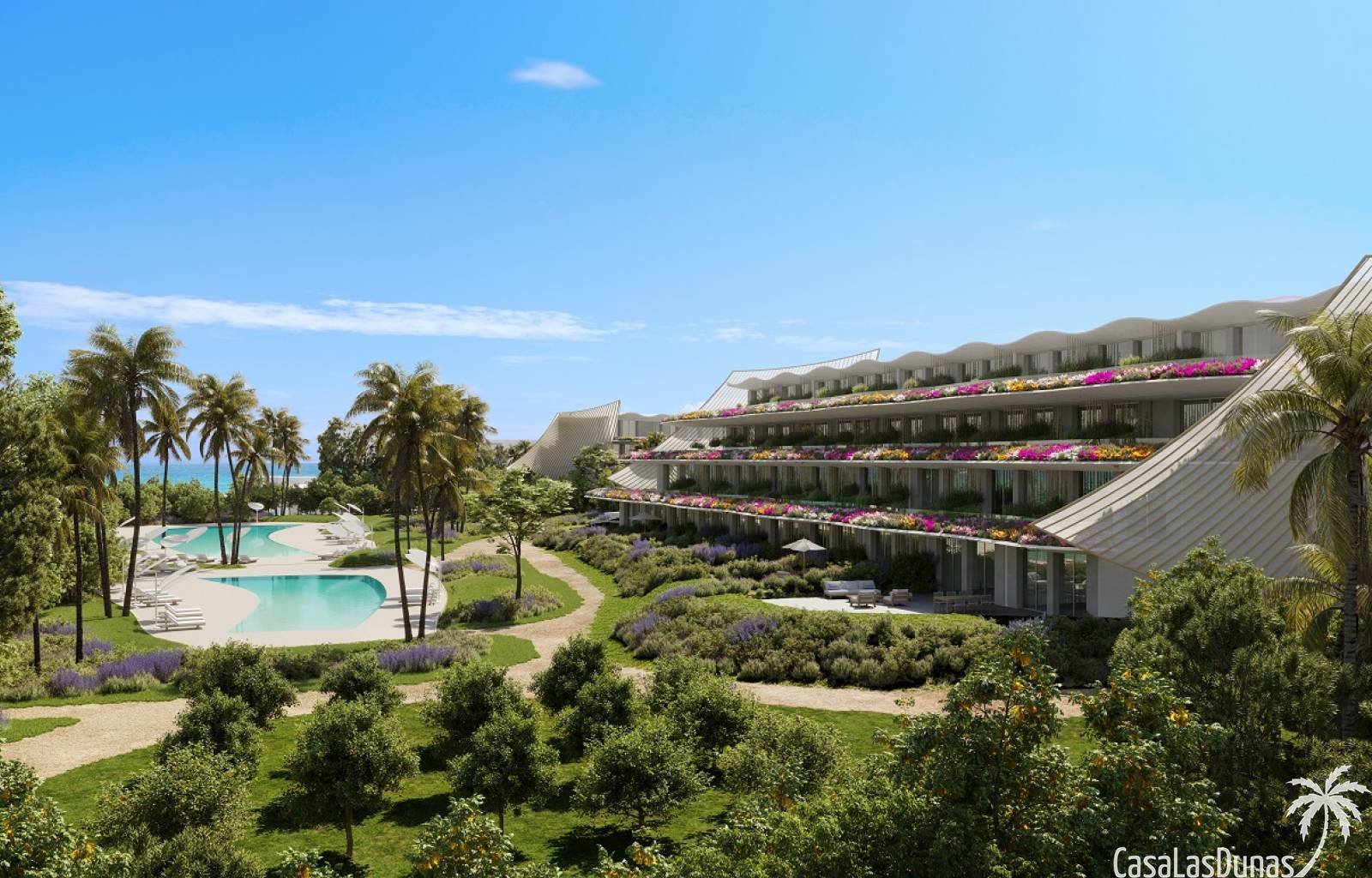 Modernes und exklusives Bauprojekt, nur wenige Schritte vom Strand von Albir entfernt und mit wunderschönem Meerblick. Die erste Phase dieses Projekt