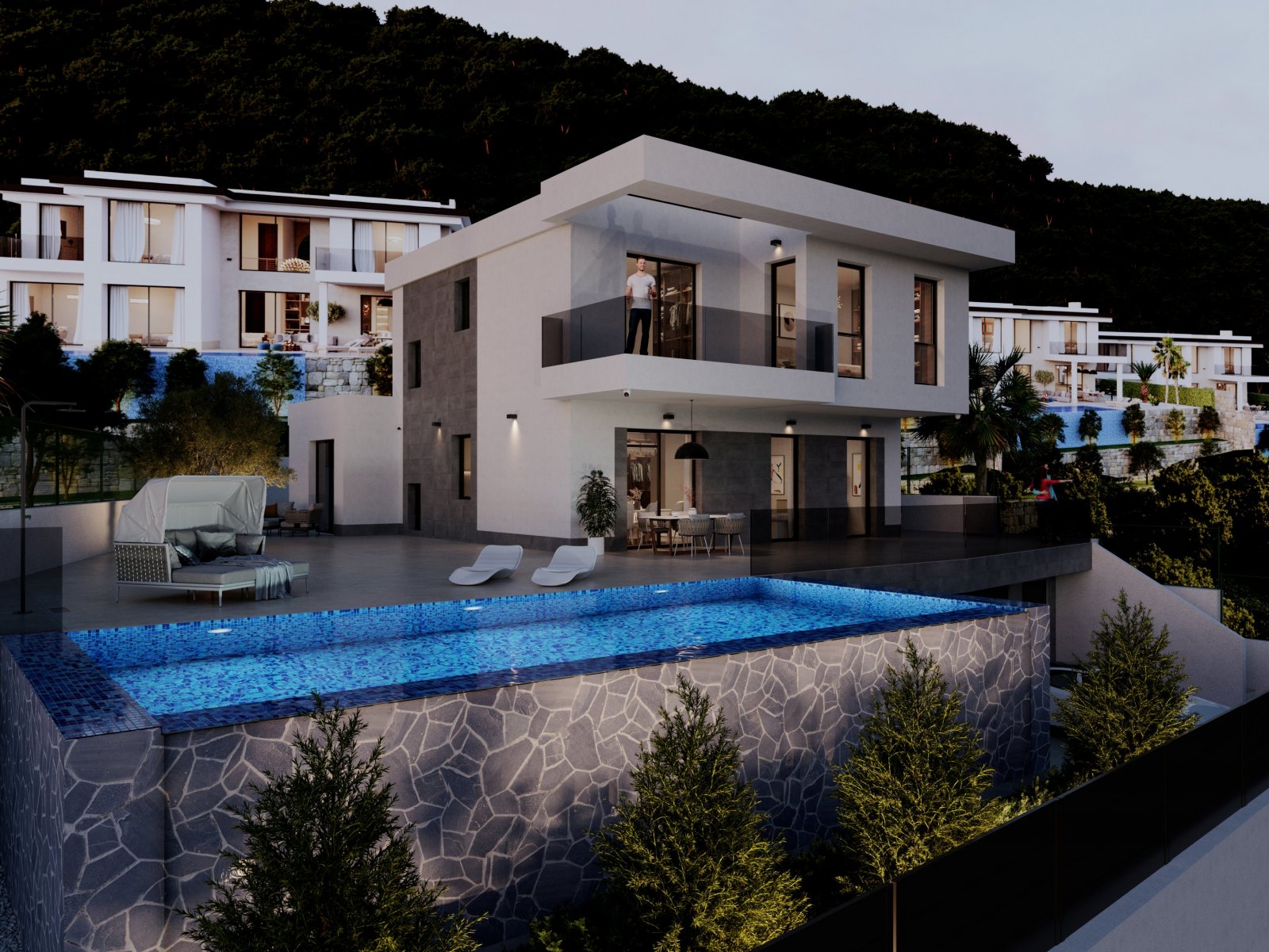 Diese Villa bietet eine privilegierte Umgebung mit Meerblick. Die Immobilie befindet sich nur 5 km von der Küste entfernt, was es ermöglicht, die Mee
